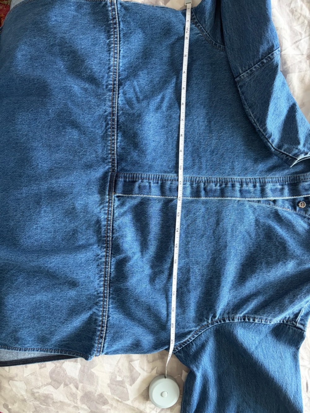 Denim Pullover Top Blue - Picture 7 of 7